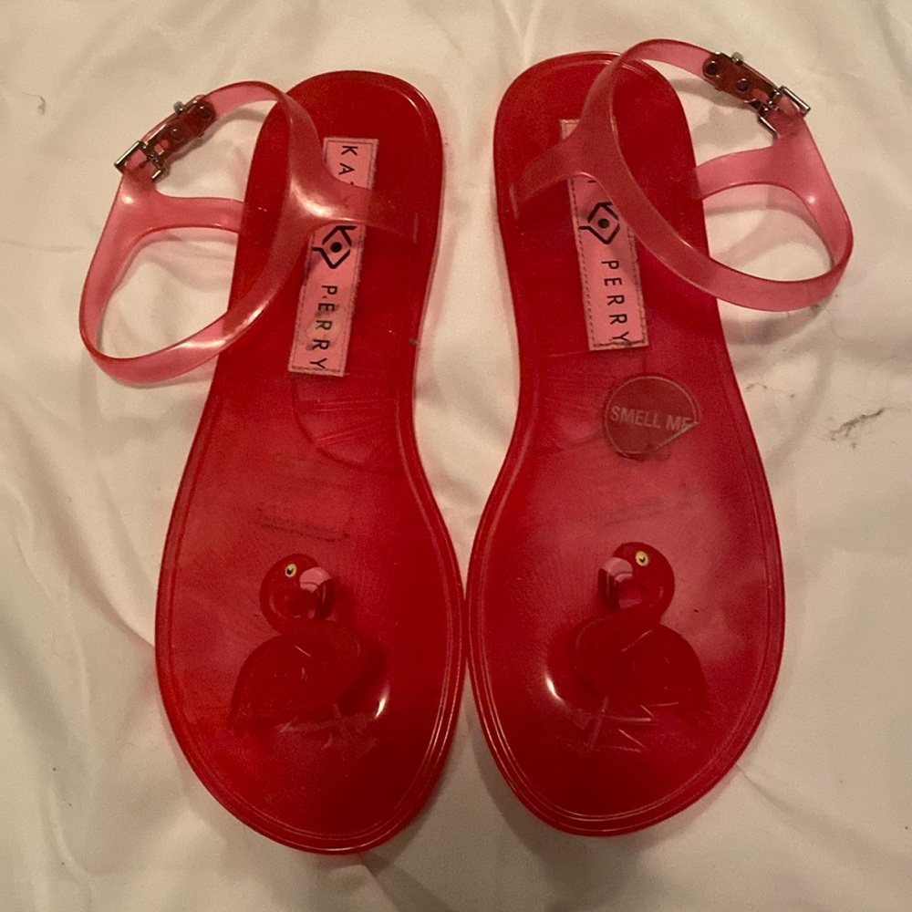 Katy Perry Flamingo Sandals Size 9